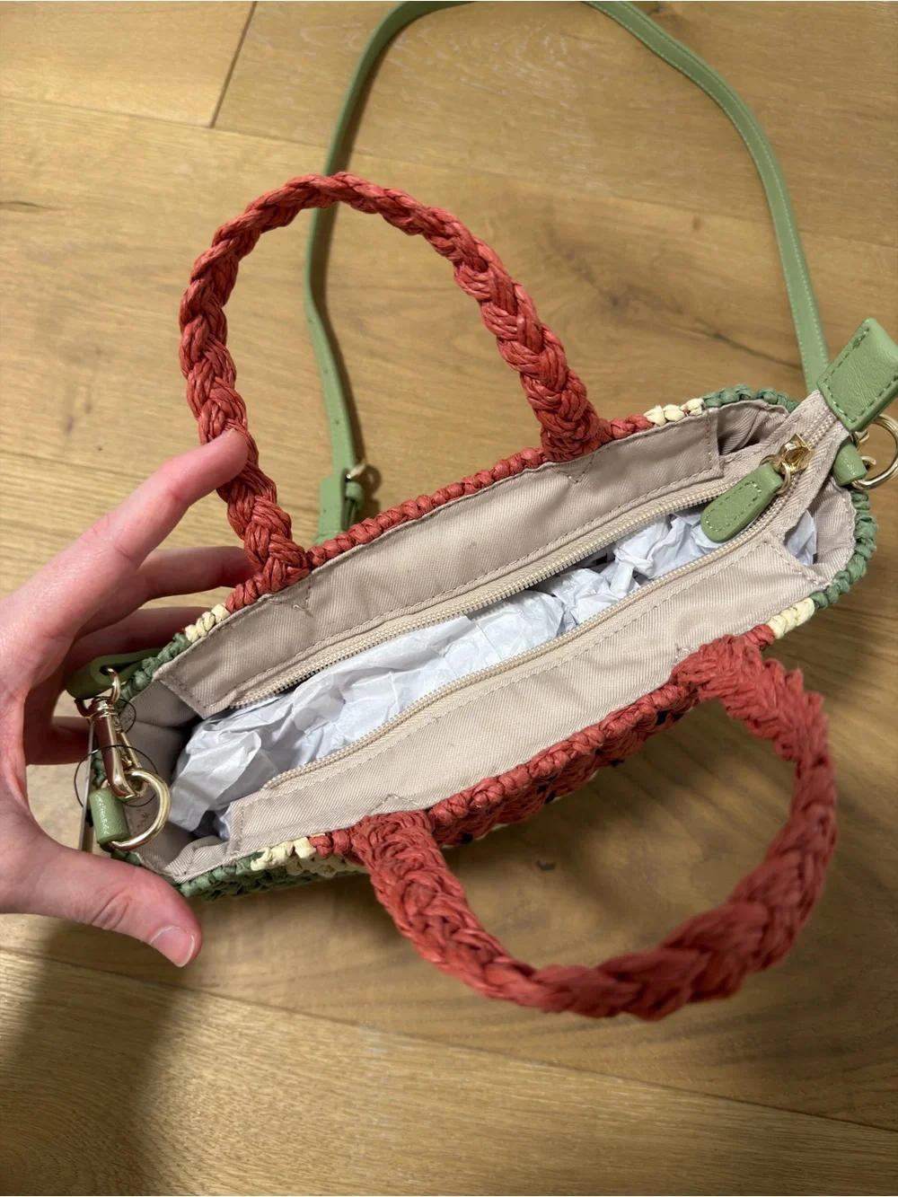 Straw Watermelon Bag